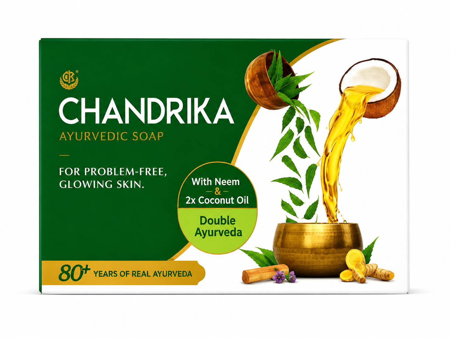Chandrika Ayurvedic Soap (Pack of 2)